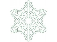 Stickdatei - Fancy Christmas Schneekristall Doodle